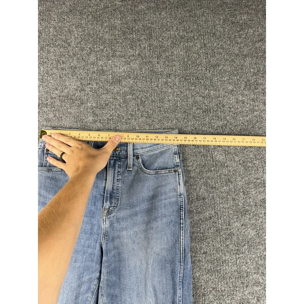 J Crew Jeans Womens‎ 29 Blue High Rise Classic Vintage Distressed Denim Pants